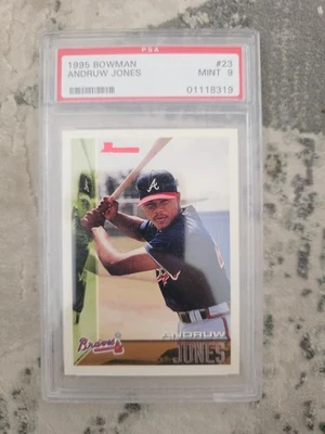 Bowman #23 1995 Andruw Jones RC PSA 9 Atlanta Braves Foto 1 de 2