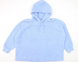 JD Williams Women's Blue Hooded Fleece Hoodie Size 26 - Picture 1 of 12