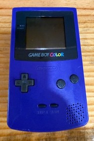 Nintendo Game Boy Color Handheld Console - Grape/Purple (Tested & Working)