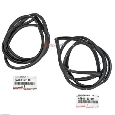 Genuine Toyota LandCruiser VDJ78 HZJ79 Front Right RH LH Door Rubber Seal Set - Image 1 of 4