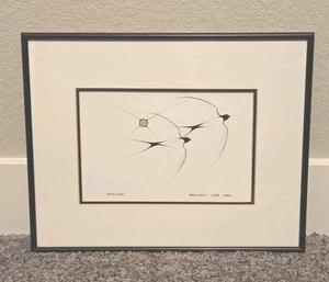 Pieza de arte Benjamin Chee Chee Swallows mate enmarcada 14" x 11 1/2" - Imagen 1 de 10