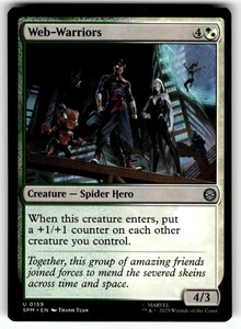 MTG Magic The Gathering Marvel's Spider-Man Card #159 Web-Warriors - Picture 1 of 4