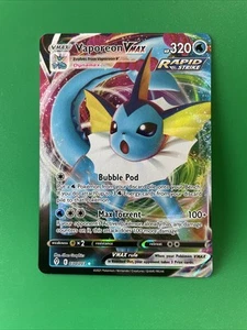 Pokémon TCG Miscut Error Vaporeon VMAX Evolving Skies 030/203 Holo Ultra Rare - Picture 1 of 3
