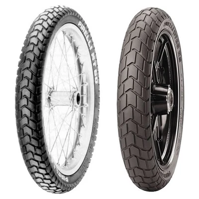 COPPIA GOMME PIRELLI 100/90-19 57H MT60 DOT 2022 + 130/80-17 65H MT60 - Immagine 1 di 4