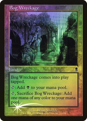 Odyssey  MTG FOIL  Bog Wreckage  Magic - Image 1 of 2
