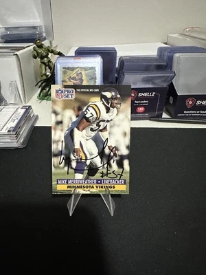 1991 Pro Set - Mike Merriweather #219 AUTO - Image 1 of 2