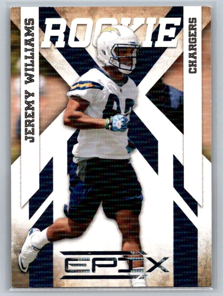 2010 Panini Epix #144 Jeremy Williams Rookie Silver #/250 San Diego Chargers H60 - Image 1 of 2
