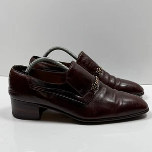 Moreschi Braun Leder Herren Uk Größe 10 Braun Slipper Halbschuhe Italienisch - Bild 1 von 21