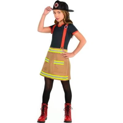 Nuevo con etiquetas Conjunto de sombrero y vestido de disfraz de bombero Wildfire para niños talla L/12-14 Foto 1 de 4