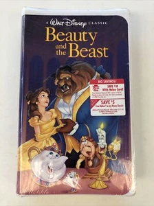 VHS BEAUTY AND THE BEAST 1992 DISNEY BLACK DIAMOND FACTORY SEALED - Picture 1 of 7
