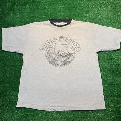 Винтажная футболка Arizona Natives двухслойная индейская мужская размер большой - Изображение 1 из 4