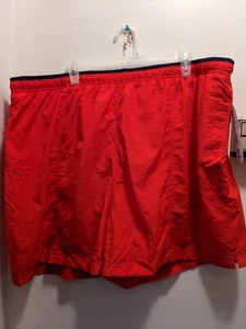 Sand And Sun Men's 3XL Red 4 Inch Lined Swim Shorts NWT - Picture 1 of 8