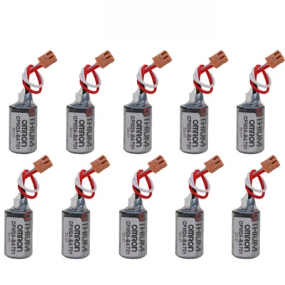 New 10PCS Omron CPM2A-BAT01 ER3V/3.6V 1000mAh PLC Battery Power for CNC Systems - Image 1 of 4