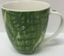 Starbucks Original Tropical Green Leaves Palm Fronds Coffee Mug Cup 2006 14Oz
