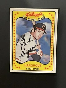 1981 Kellogg’s 3-D Super Stars Baseball Mike Hargrove #66 Cleveland Indians - Picture 1 of 2