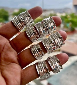 GROSSVERKAUF!! 925 Silber vergoldet Spinner Meditationsring Handarbeit Ethno Schmuck - Bild 1 von 7