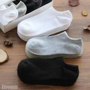 Lot 1-12 Pairs Mens Womens Ankle Socks Sport Cotton Crew Socks Low Cut Invisible