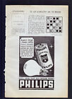PHILIPS SUPER ARGA SUPER ARLITA PUBBLICITA' ADVERTISING 1938 CM. 18,5 X 19