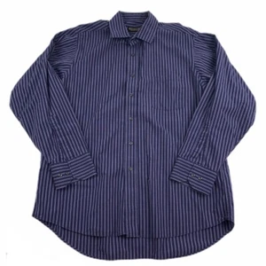 Donald J Trump Mens Signature Collection Purple Striped Dress Shirt 17 34/35 EUC - Picture 1 of 10