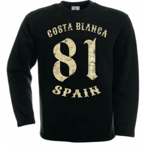 49 Hells Angel Support  81 Vintage Sweater  Big Red Machine Black 5702 - Bild 1 von 4