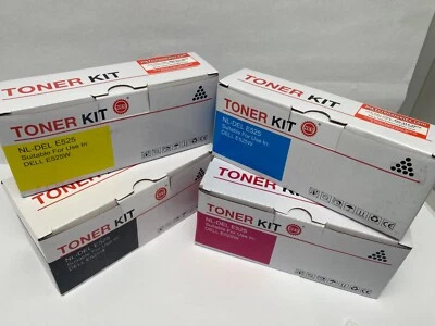 Kit de toner NL-DEL E525 para uso Dell E525W 4 cores preto, amarelo, azul, magenta - Imagem 1 de 4
