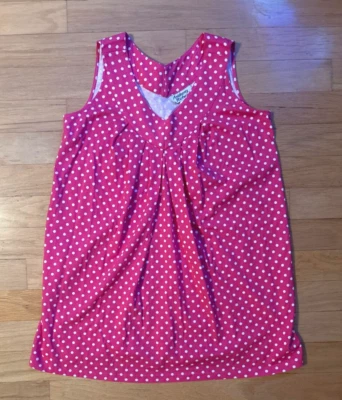 Anthony Richards Pink Sleeveless Polka-Dot Maternity Top - Women's Size M - Image 1 of 3