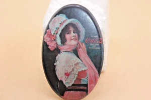 COCA COLA RARE 1914 POCKET MIRROR DELIICIOUS AND REFRESHING BETTY - Picture 1 of 8