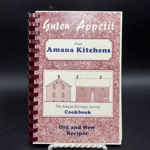 Guten Appetit Amana Kitchens Heritage Society Cookbook 1985 Restaurants Vtg 1985 - Imagen 1 de 17