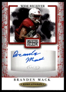 2021 SAGE HIT Low Series #A53 Branden Mack Football Temple Owls - Picture 1 of 2
