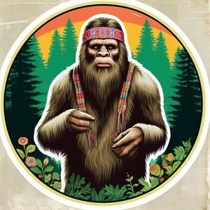 Funny Bigfoot Decal,  Waterproof Vinyl Sticker, UV resistant Decal - Picture 1 of 12