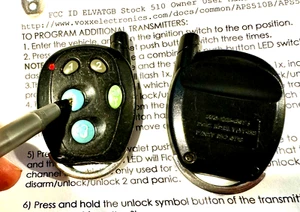 PRESTIGE 3BP 07SPR KEYLESS ENTRY REMOTE CAR STARTER KEY FOB ALARM OEM ELVATGB - Picture 1 of 24
