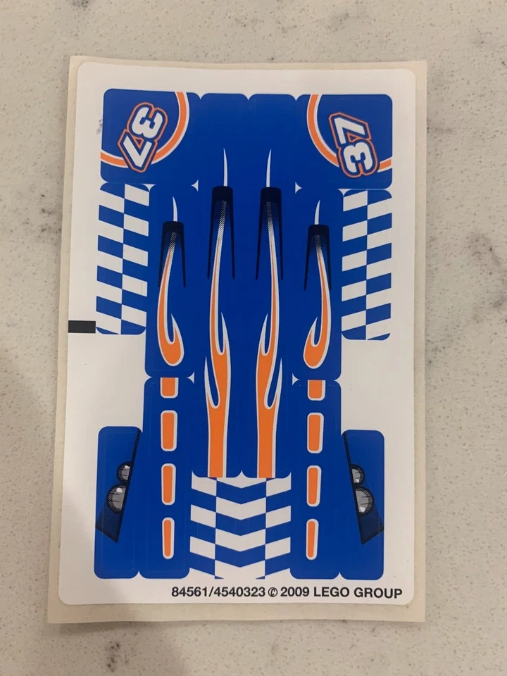 HOJA ADHESIVA LEGO para 8163 Blue Sprinter, ¡genuina! Foto 1 de 1