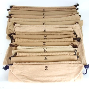 Authentic LOUIS VUITTON Dust bag 10 piece set accessories cotton [Used] - Picture 1 of 11