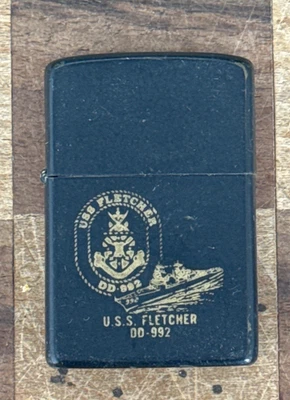 Isqueiro Zippo Vintage USN, EUA Fletcher DD-992 - Imagem 1 de 4