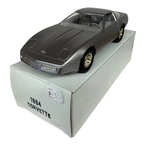 1984 Chevrolet Corvette Coupe Silver Dealer Promo Model Amt Ertl - Picture 1 of 3