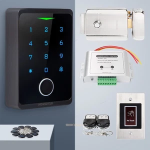 HOMSECUR Wetterfest WIFI Fingerabdruck RFID Zutrittskontrolle Set Schloss APP Entsperren - Bild 1 von 10