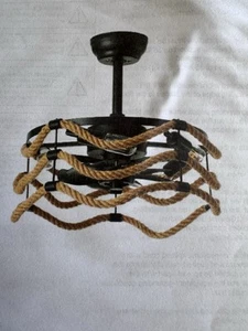 18” Caged Ceiling Fan With Light- Remote Control - Picture 1 of 6