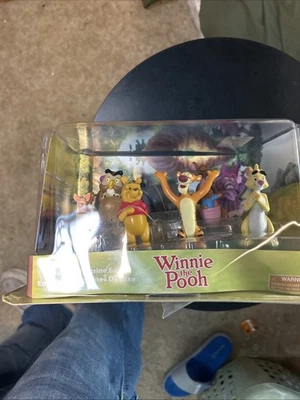 Juego de estatuillas Disney WINNIE THE POOH 7 figuras adornos para pasteles Eeyore Tigger Roo Foto 1 de 4