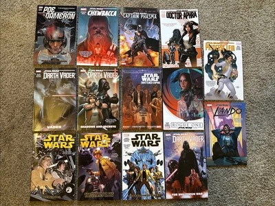 Star Wars TPB Lot of 14 Graphic Novels - Marvel Star Wars Comics EPIC Disney HOT - Image 1 of 4