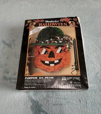 De colección Halloween Maravilla Arte Artesanía Kit Nuevo En Caja Hilo Calabaza Otoño EE. UU. Foto 1 de 4