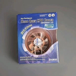 Zalman Copper ULTRA QUIET CPU COOLER CNPS9500A LED FITS 775/478/AM2/754/939/940 - Picture 1 of 14