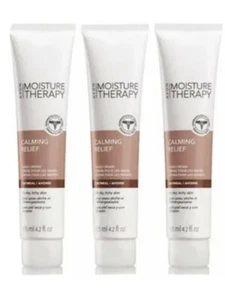 x3 Avon Moisture Therapy Calming Relief Oatmeal Hand Cream - 4.2fl oz - Lot of 3 - Picture 1 of 2