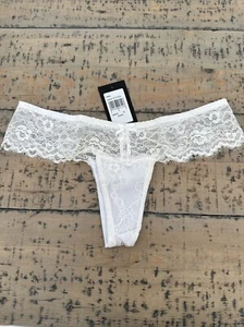 Frederick's of Hollywood "Ariel" Tanga/Thong Size: M White X37-3128 - Picture 1 of 7