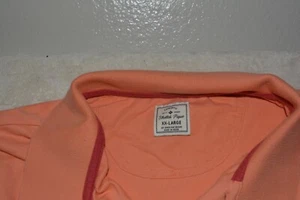 2XL Pfirsichfarben 2 Knöpfe Kragen Polo Stretch Piqué Hergestellt in China - Bild 1 von 2