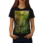 Wellcoda Forest Photo Tree Womens T-shirt, Jungle Casual Design Printed Tee