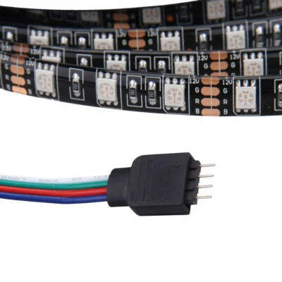 Home tape string lamp SMD 5050 RGB RGBW RGBWW LED Strip Light DC 12V black PCB   - Image 1 of 4