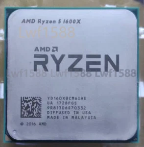 AMD Ryzen 5 1600X R5-1600X 3.6GHz 6 core 12Thr 95W socket AM4 CPU processor - Picture 1 of 1