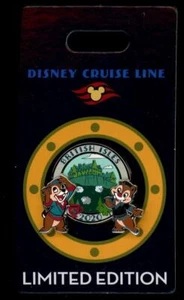 Prendedor DCL Cruise Line 2020 Islas Británicas Chip and Dale LE 400 Disney - Imagen 1 de 1