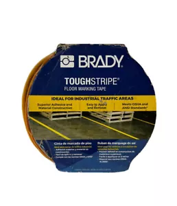 Brady Tough Stripe Floor Marking Tape Yellow 2" Bump Cap Required Beyond .. - Picture 1 of 5