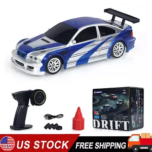 RC Scala 1:43 Pronta Corsa Auto Telecomando Drift Car 4WD Mini Luci Giocattolo - Foto 1 di 23